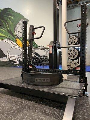 Our famous belt squat machine for amazing hip health and back relief