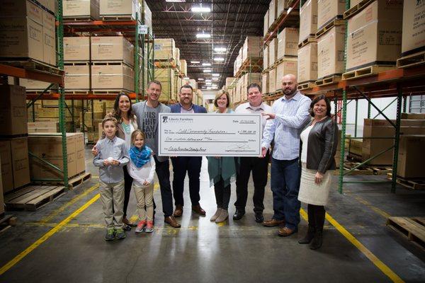 Liberty Furniture establishes a $1 million corporate giving fund