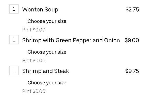 My order