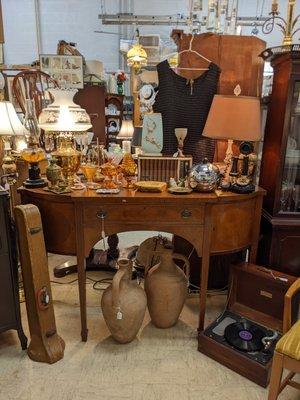 Furniture, radios, lamps, ashtrays, instruments, old phones -- you name it, we've got it!