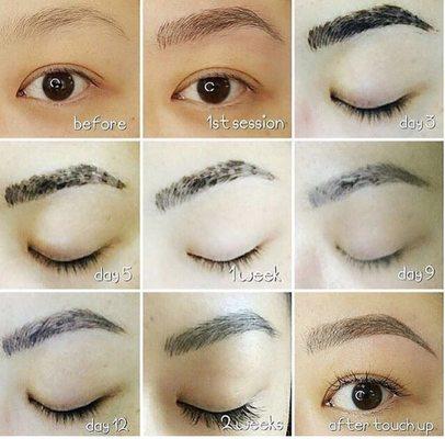 Trust the healing process MICROBLADING