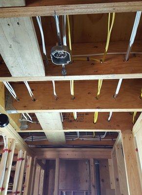 Garage ceiling wiring by Alexander Electric