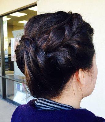 Updo for Prom by stylist Lisa Brown