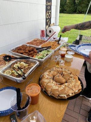 Buffalo Wings, Pasta, Eggplant Parmigiana