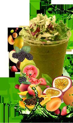 Green Lush smoothie 
 vegetables and fruit