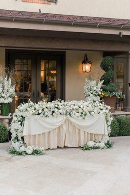 Bride and groom's table