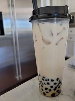 Honey brown sugar boba served premade and too sweet.   No good and definitely not worth the $4.95 price tag.