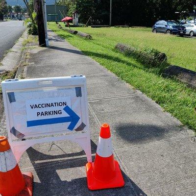 The parking lot was clearly marked!