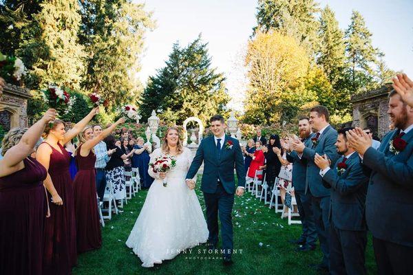 Daniel & Michelle at Thornewood Castle for which we coordinated, officiated, emceed & DJ'd