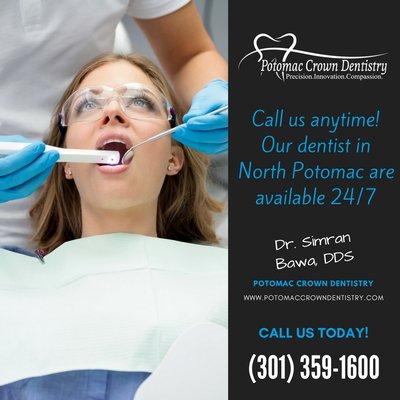 Dependable, gentle service with convenient hours
 www.potomaccrowndentistry.com