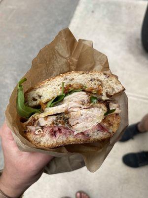 Tuscan Roast Turkey Sandwich - incredibly delicious