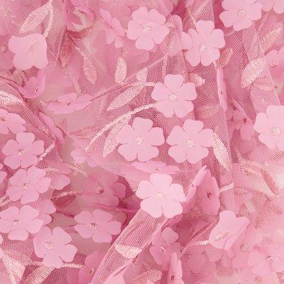 3D floral fabric - CARYN 3D FLOWER EMBROIDERY MESH | 24286