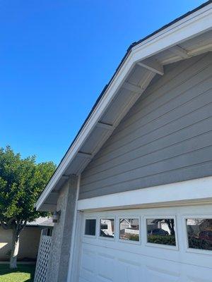 Trim over garage