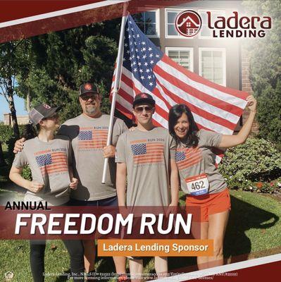 Celebrate Freedom with Ladera Lending: Proud Title Sponsor of Ladera Ranch Freedom Run!