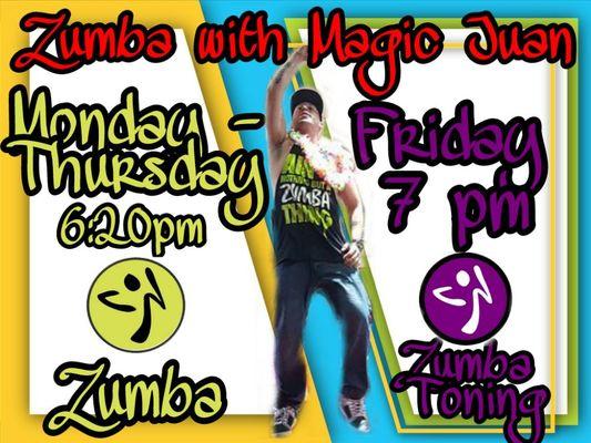 With an extreme passion for dancing, come shake it with Juan. You will love the intense cardio!