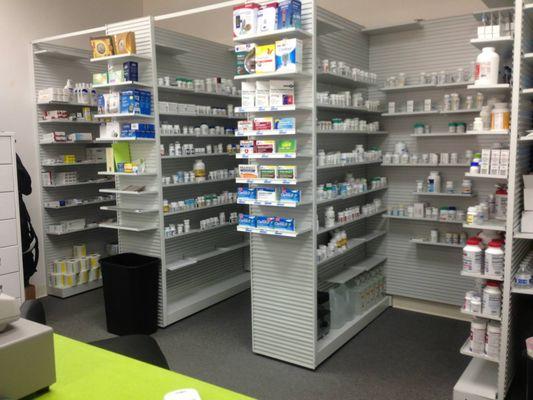 A look inside BBRx Pharmacy shelves! 
 Open
 Mon-Sat: 9:30 am - 7:00 pm
 Sun: 10:00 am - 6:00 pm