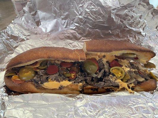 Loaded cheesesteak