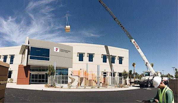 HES Solar working on the San Diego community YMCA