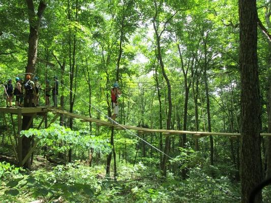 An extra challenge is our sky bridge - have a rollicking good time!