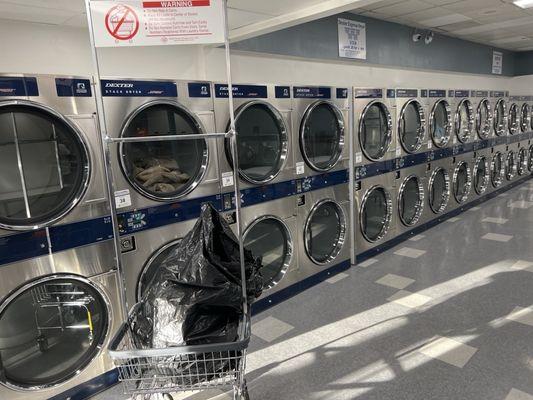 The bank of dryers!