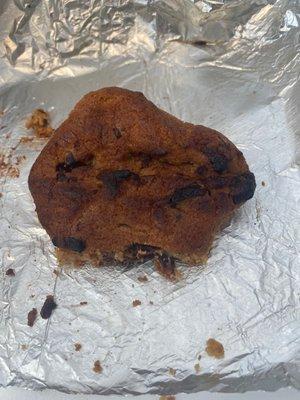 Burnt cookie