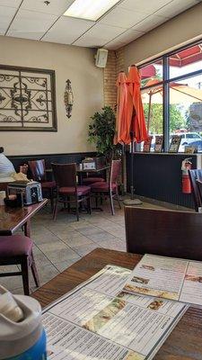 The dining area once you enter through the door