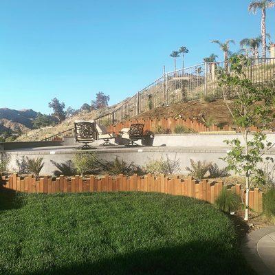 Raised Angelus Block sitting area