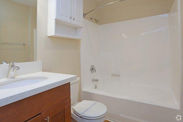 Updated bathrooms with granite countertops