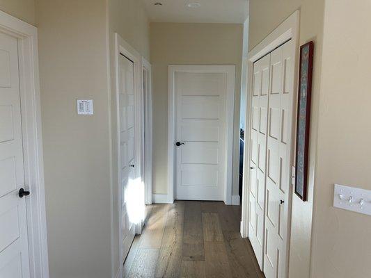 Shaker style interior doors.