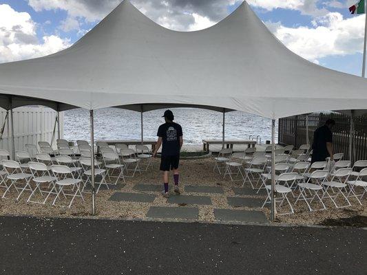 Beach Wedding Ceremont Tent