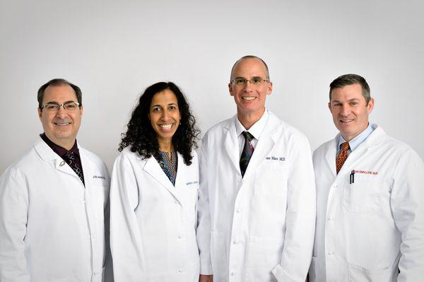 Left to right: Dr. Hreman, Dr. Wexler, Dr. Mass, Dr. Smullen