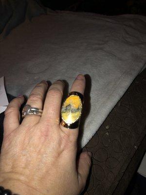 MOST AMAZING STATEMENT RING ROBYN RHODES MADE ME ...BUMBLEBEE JASPER