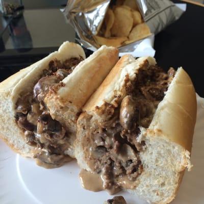 St Christopher's (steak and cheese with mushroom)....