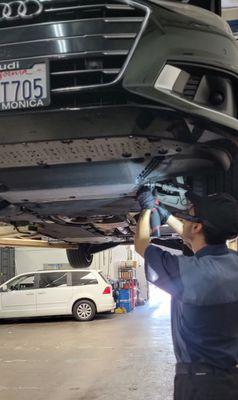 Standard maintenance on a Audi