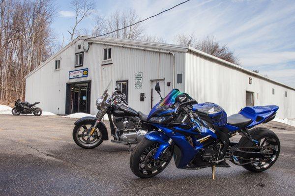 Front Building with Two Bikes