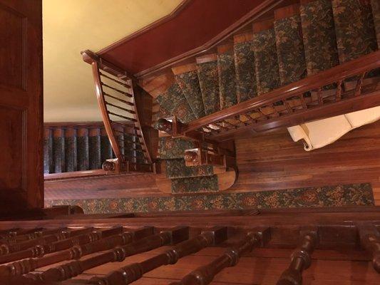 Rich wooden staircases (there is an elevator also).