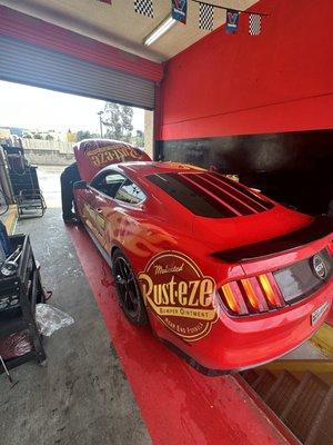 Lightning McQueen can count on our Express Care for the quickest oil change ;)