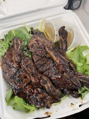 Kalbi Plate w/ all salad