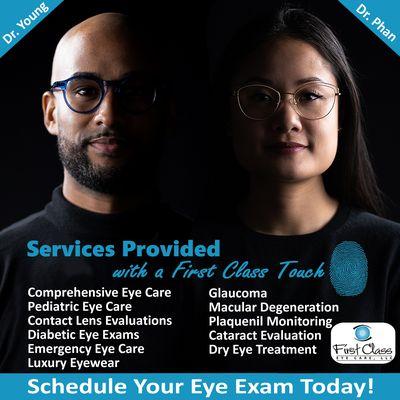 We would love the opportunity to serve you and your eyes!