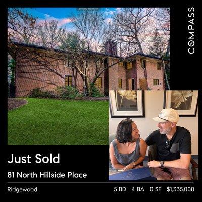 Just sold Ridgewood, NJ