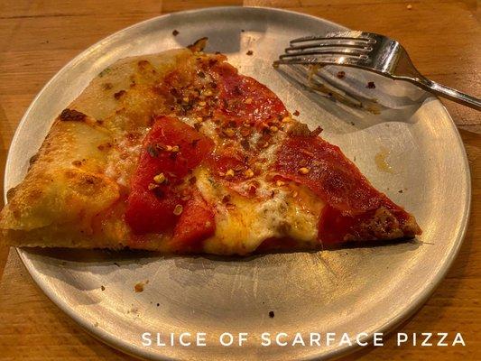 Adobe of scarface pizza. Good choice.