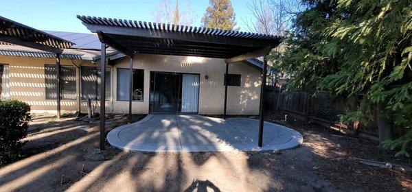 Another picture of one of two pergolas we had installed.