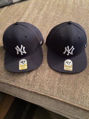 New hats for the Boys!! Hope there is a season!!