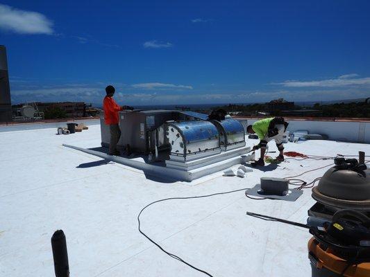 Air conditioning installation