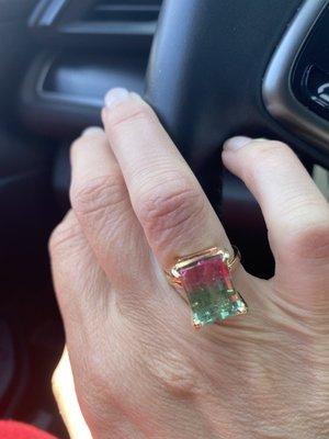 Suzy made this incredible and perfectly unique ring for me