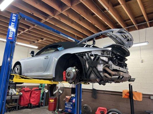 Complete service on 991 Carrera service