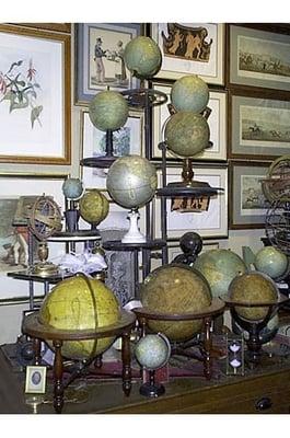 We specialize in globes of all sizes and styles, from the 18th to the 20th century.