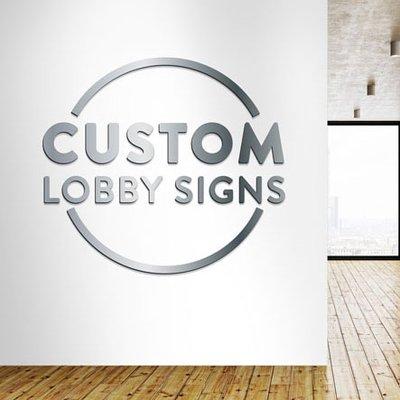 Turn your logo into a sign. Showcase your brand