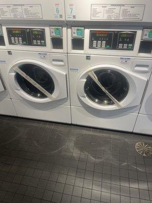 Out of order washers for almost a week