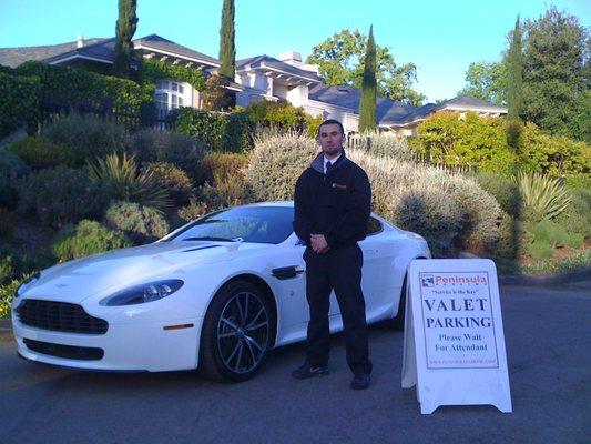 Private event valet parking in Los Altos Hills